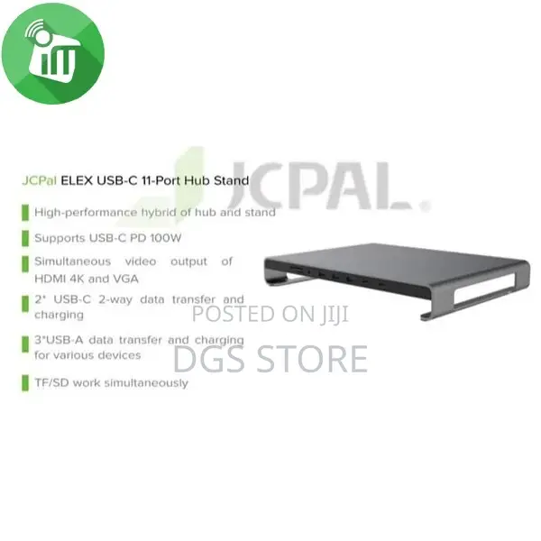 Jcpal Elex Series Usb C 11 Port Hub Stand