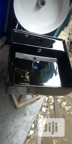 Black Colour Cabinet Basin
