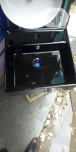 Black Colour Cabinet Basin