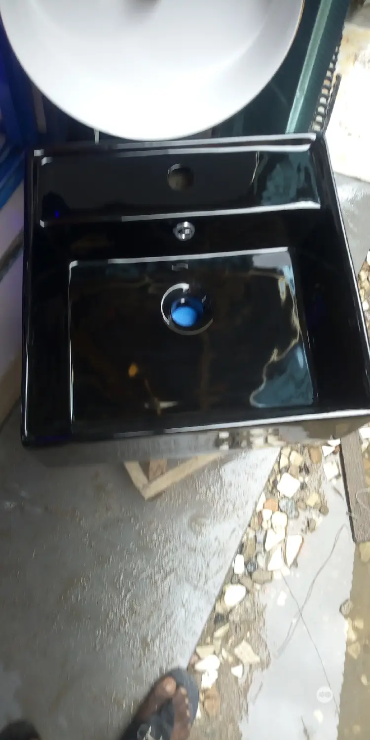 Black Colour Cabinet Basin