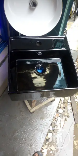 Black Colour Cabinet Basin