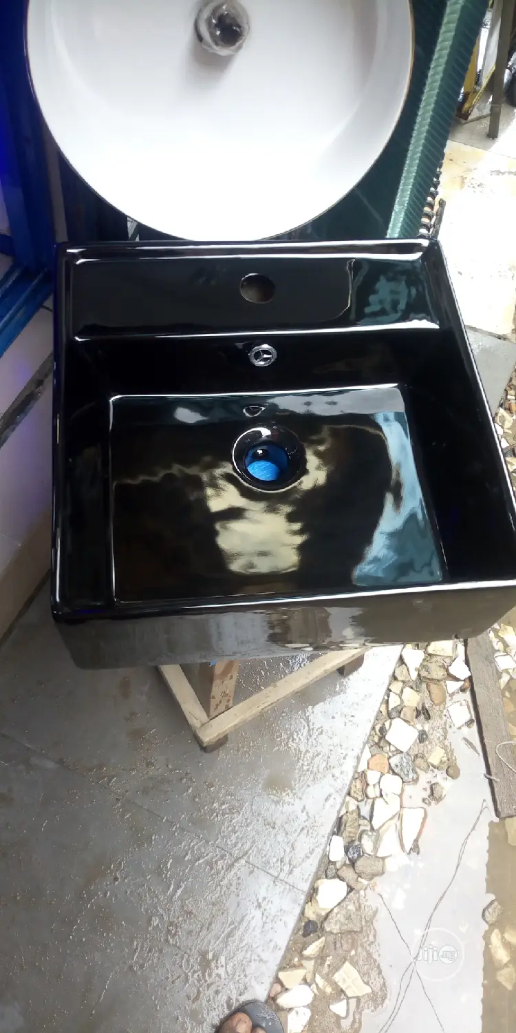 Black Colour Cabinet Basin