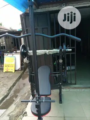 New Weight Bench With Lat Pull / 50kg Olympic Plate/ Rod