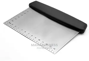 Stainless Steel Dough Scraper Cutter With Ergonomic Rubber N