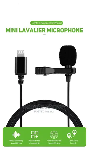 iPhone Lapel Lavalier Microphone