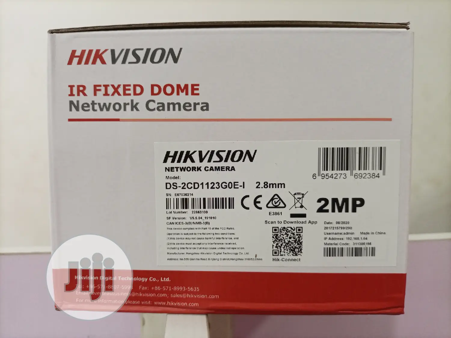 Ds-2cd1123go-I Hikvision 2.0 Mp Ir Network Dome Camera