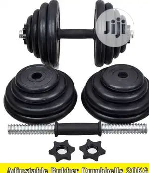 20kg Rubber Dumbbell Kit