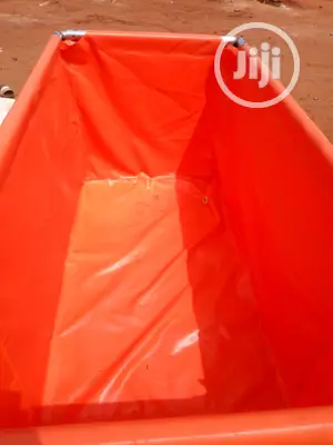 Orange Tarpaulin Fish Pond