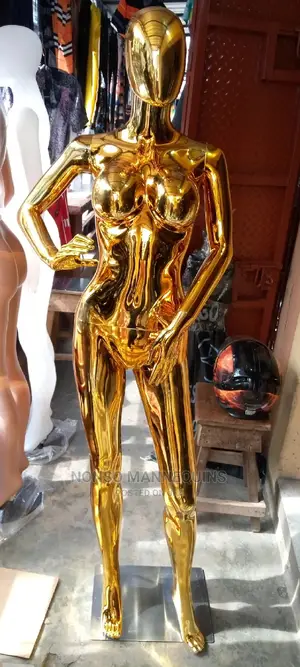 Brand New Size 8 Gold Chrome Female Mannequins