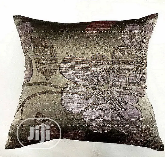 Floral Design Throw Pillow - 18" by 18"