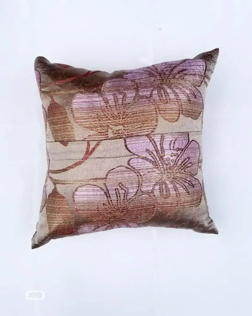 Floral Design Throw Pillow - 18" by 18"