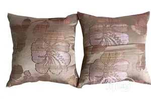 Floral Design Throw Pillow - 18" by 18"