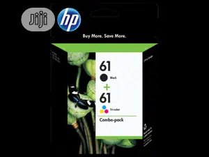 HP 61 Ink Cartridges - Black, Tri-