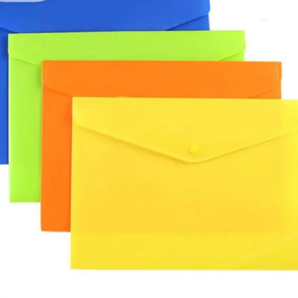 Plastic Folder File Bag (12pcs in A4 Size)