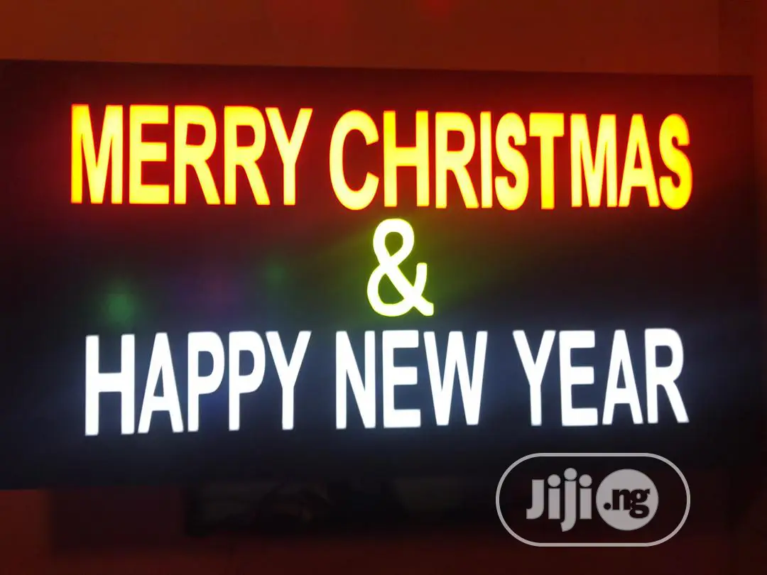 Merry Christmas and Happy New Year Led Light