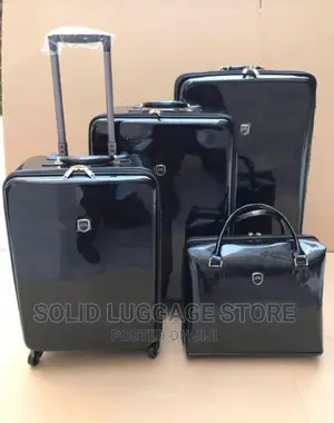Mirror Face Leather Luggage Box