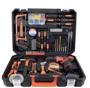 Tools Kit With Battery Cordless Drill