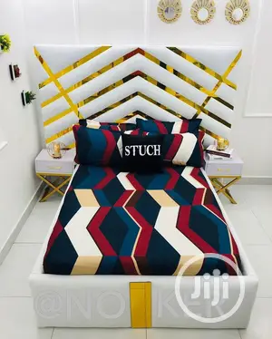 Luxury Padding Golden Bed Frame