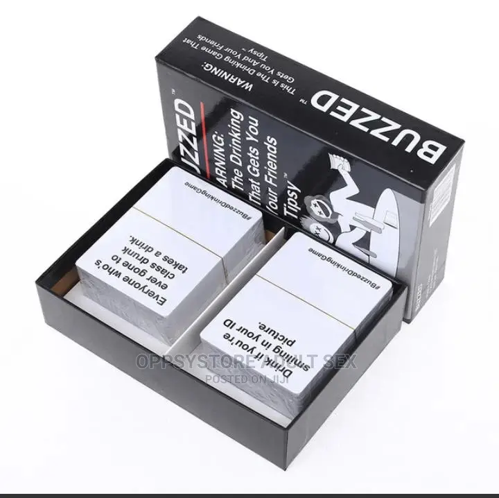 Buzzed Drinking Game Card