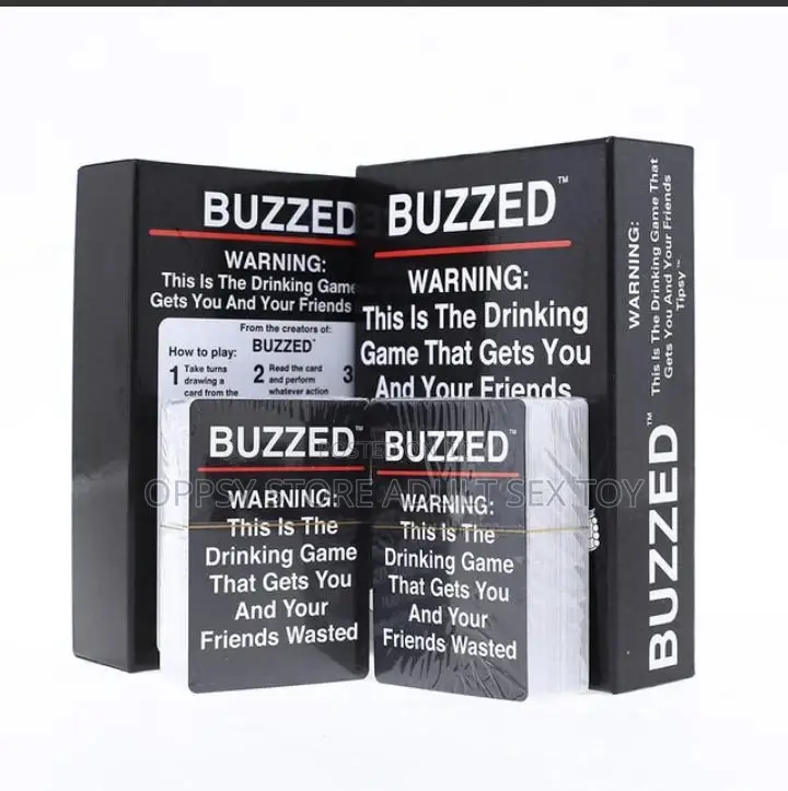 Buzzed Drinking Game Card