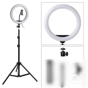 33cm LED Ring Light Dimmable With 2.1meter Tripod Bag