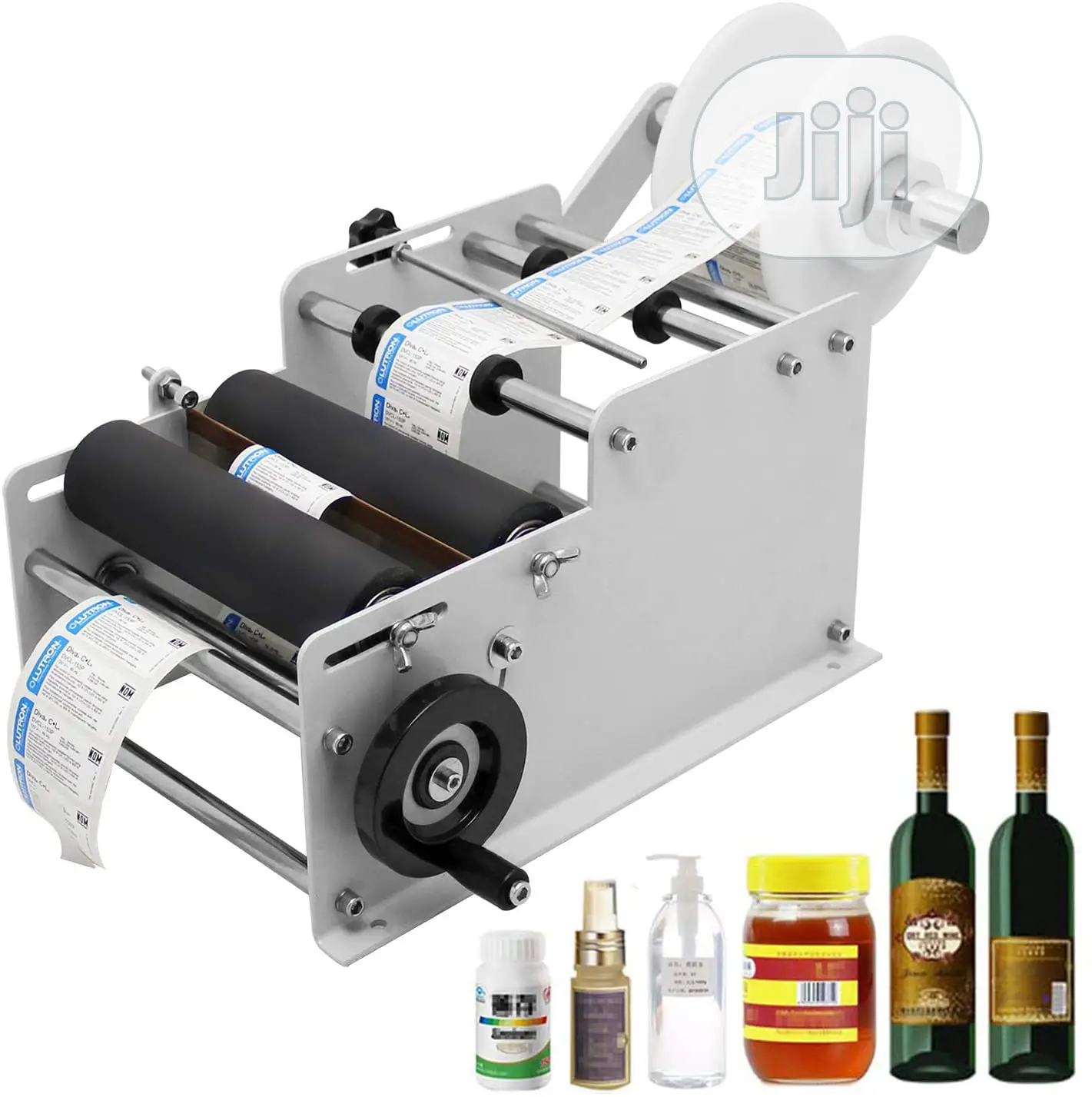Semi Automatic Sticker Labelling Machine for Round Bottles