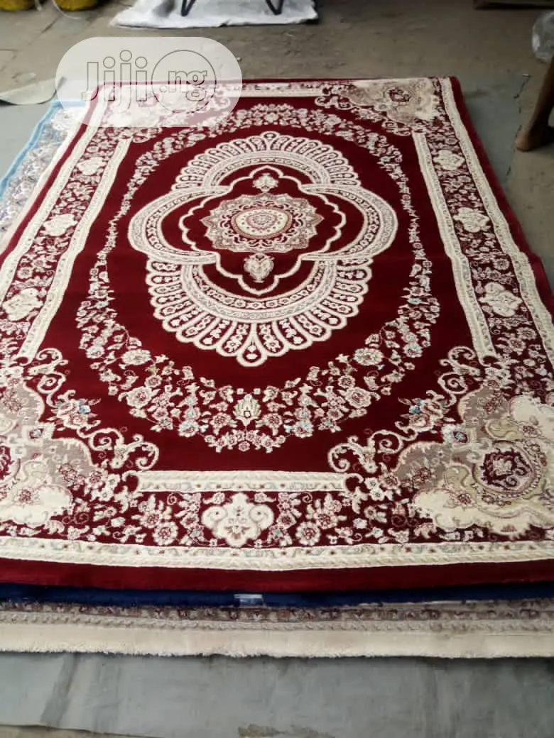 Red Background Royals Design Center Rugs (7/10)