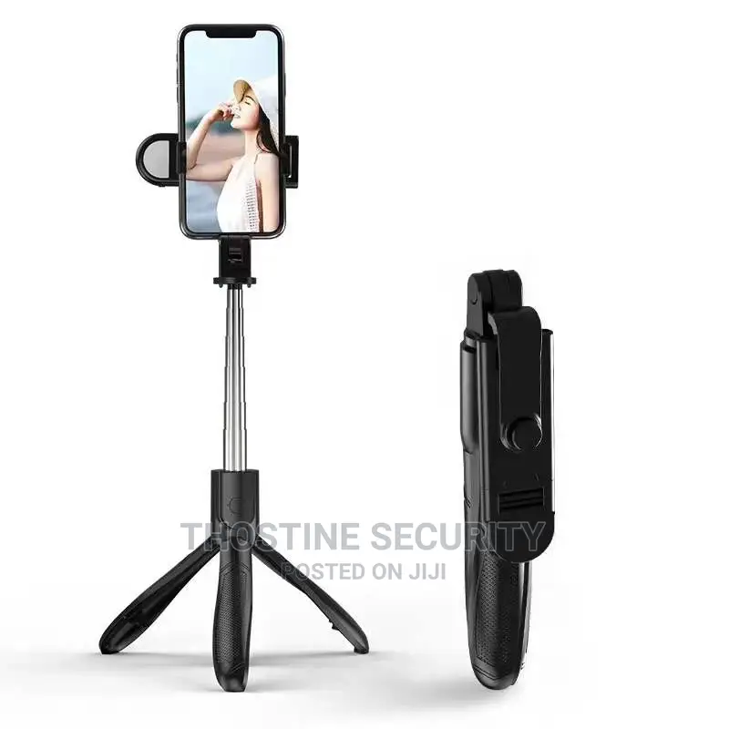Selfie Stick With Tripod Stand Remote and Flashlight
