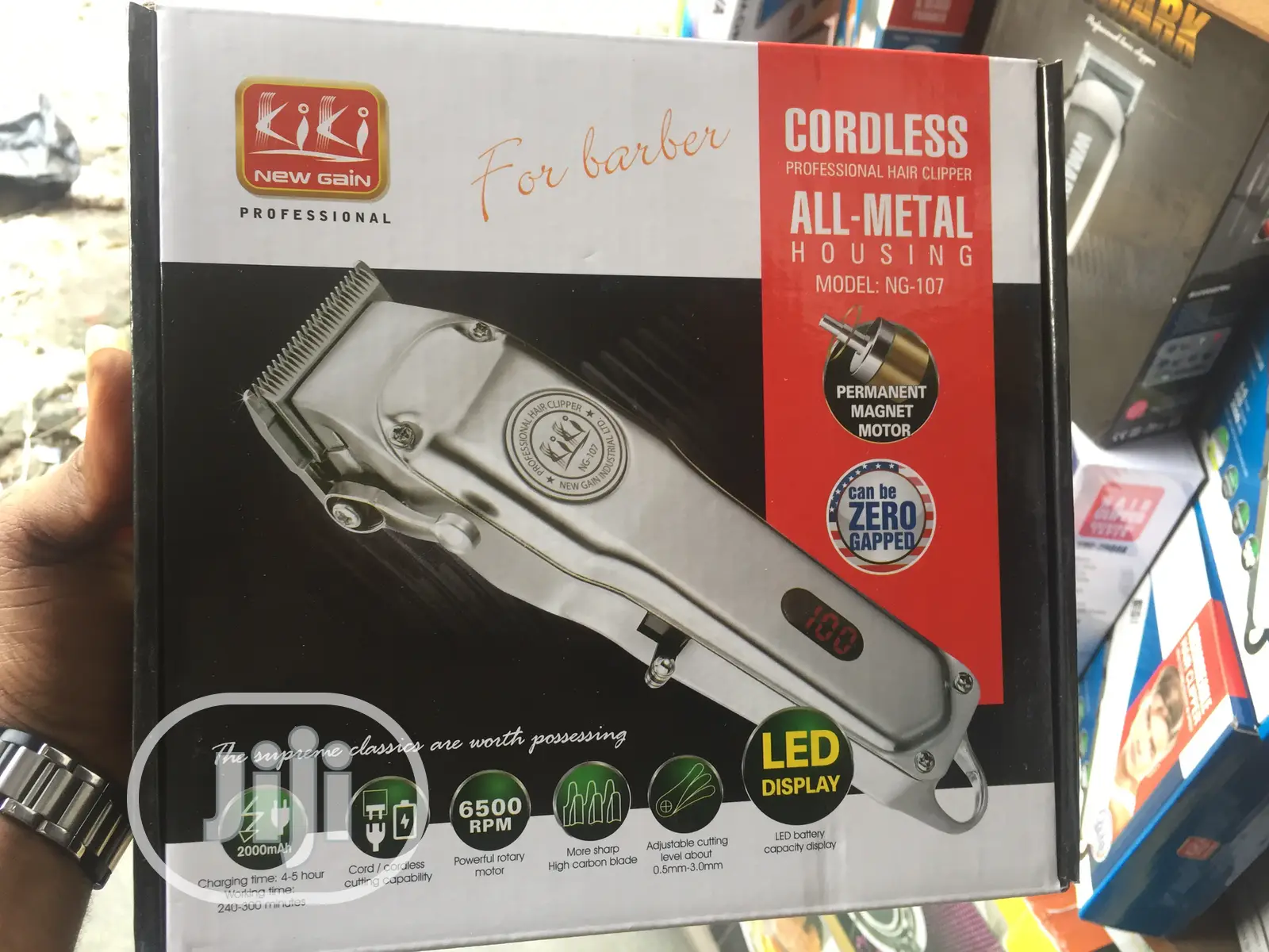 Kiki Rechargeable Clipper - Silver