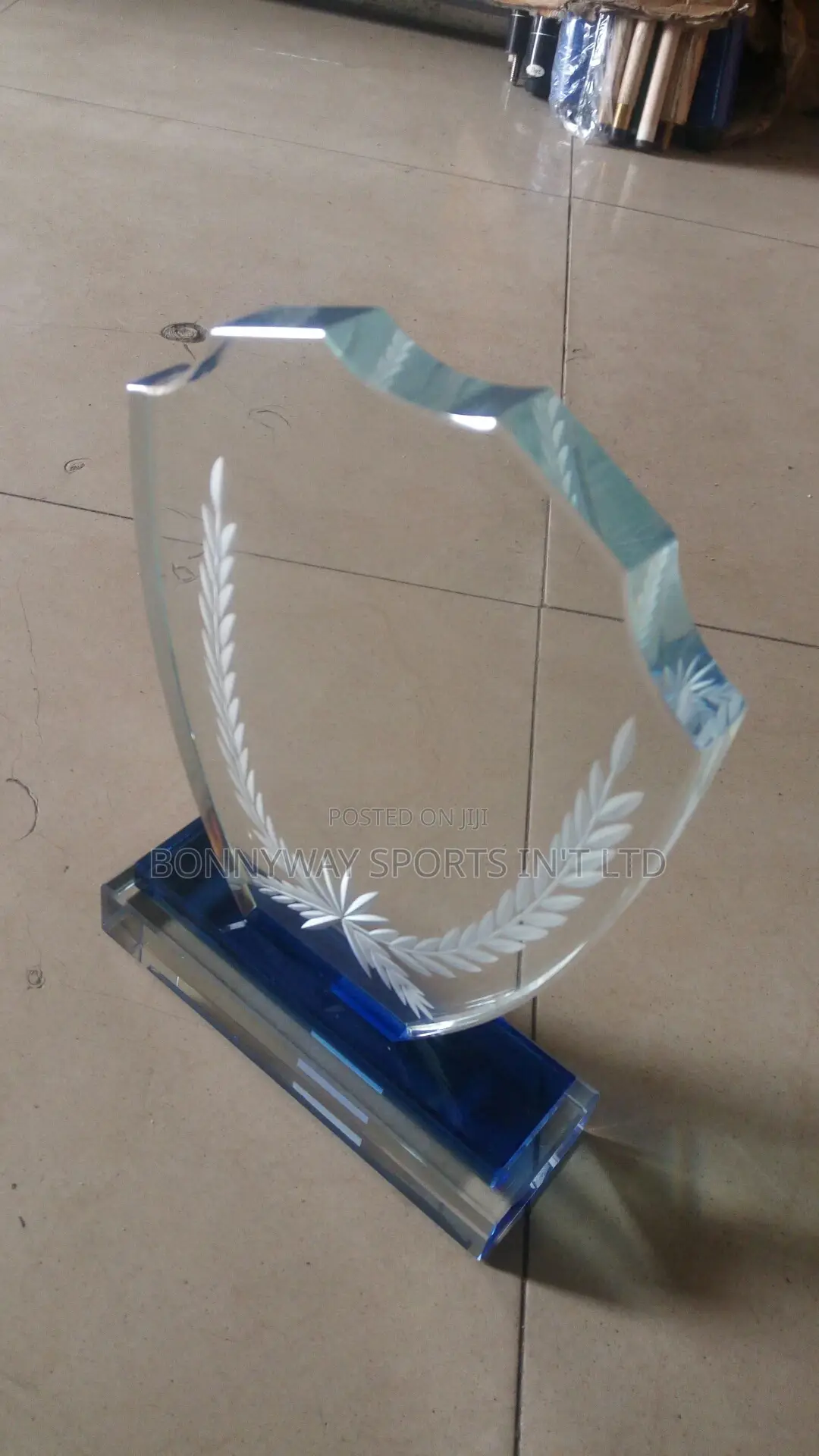 Newly Glass Award Plaque