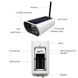 Solar Powered Wireless Wifi IP Camera