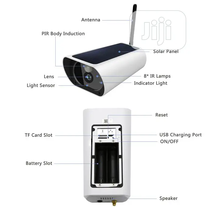 Solar Powered Wireless Wifi IP Camera