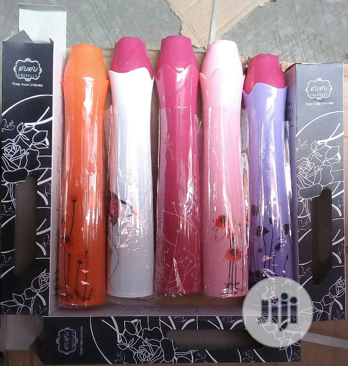 Rose and Bottle Umbrella