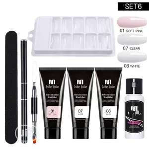 Professional UV Polygel Nail Acrylic Manicure Tool Set