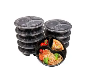 3 Compartment Microwave Ovensafe Plate - 50 Pieces