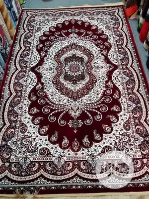 Coffee Brown Background Arabian Center Rugs 5/7