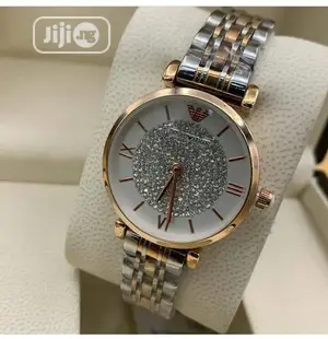 Emporio Armani Ladies Two Tone Color Wristwatch