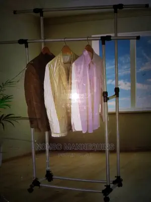 Double Pole Clothes Rack