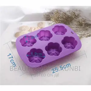 Flower Silicone Mold (6 Cavities)