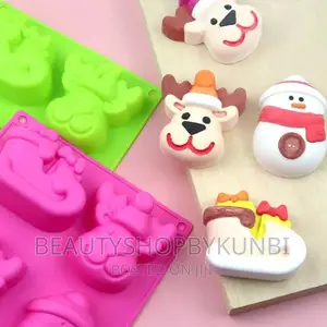 Snowball Silicone Mold(6 Cavities)/Christmas Character Mold