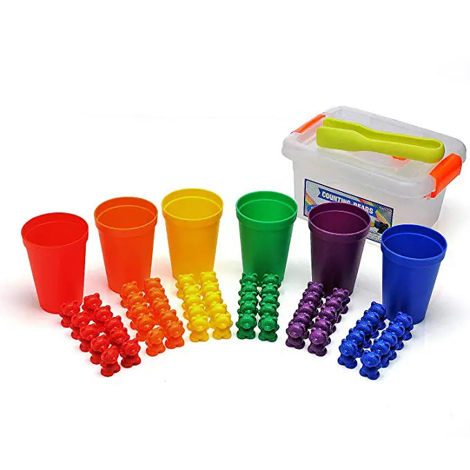 Counting Bears Color Sorting Homeschool Montessori Maths Lea
