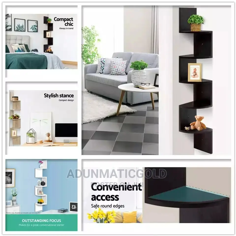 Corner Rack Wooden Design