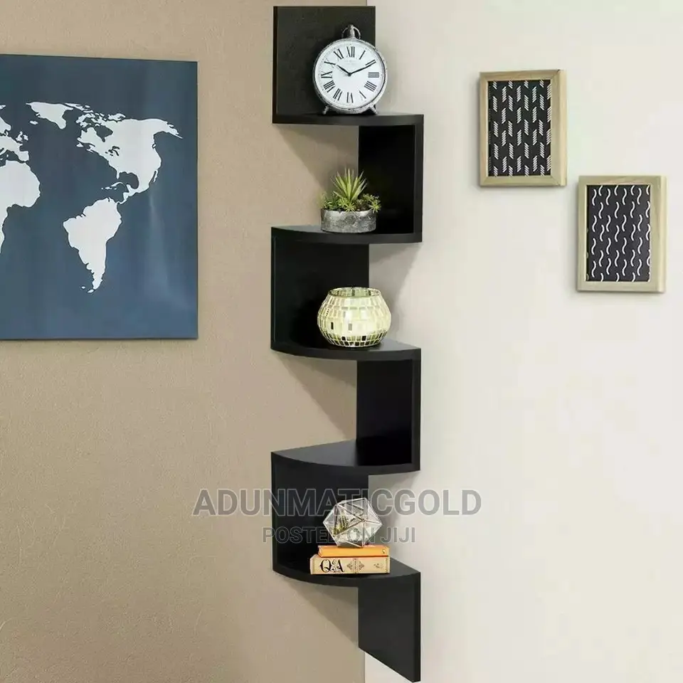 Corner Rack Wooden Design