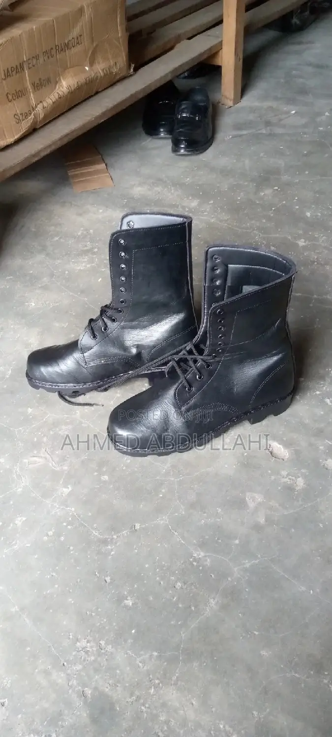 Leather Security Boots