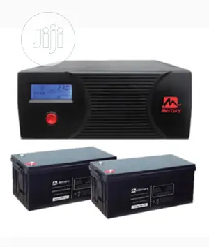 Two Mercury Battery 12v200ah and 2.4kva Inverter