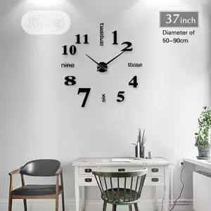 Large Wall Clock 3D DIY