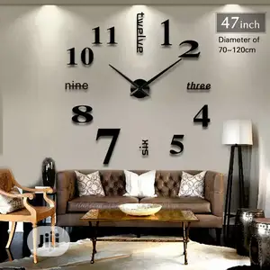 Large Wall Clock 3D DIY