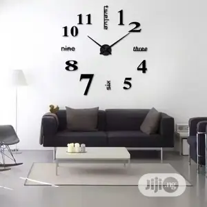 2020 3D Wall Clock Sticker