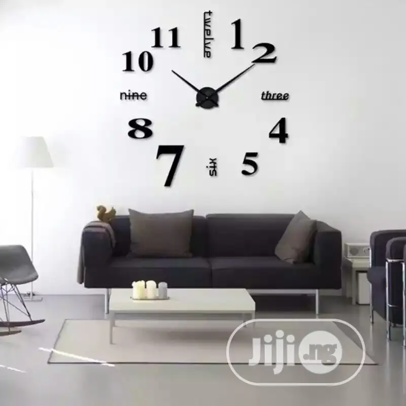 2020 3D Wall Clock Sticker