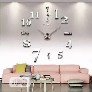DIY Wall Clock 3D Mirror Clock